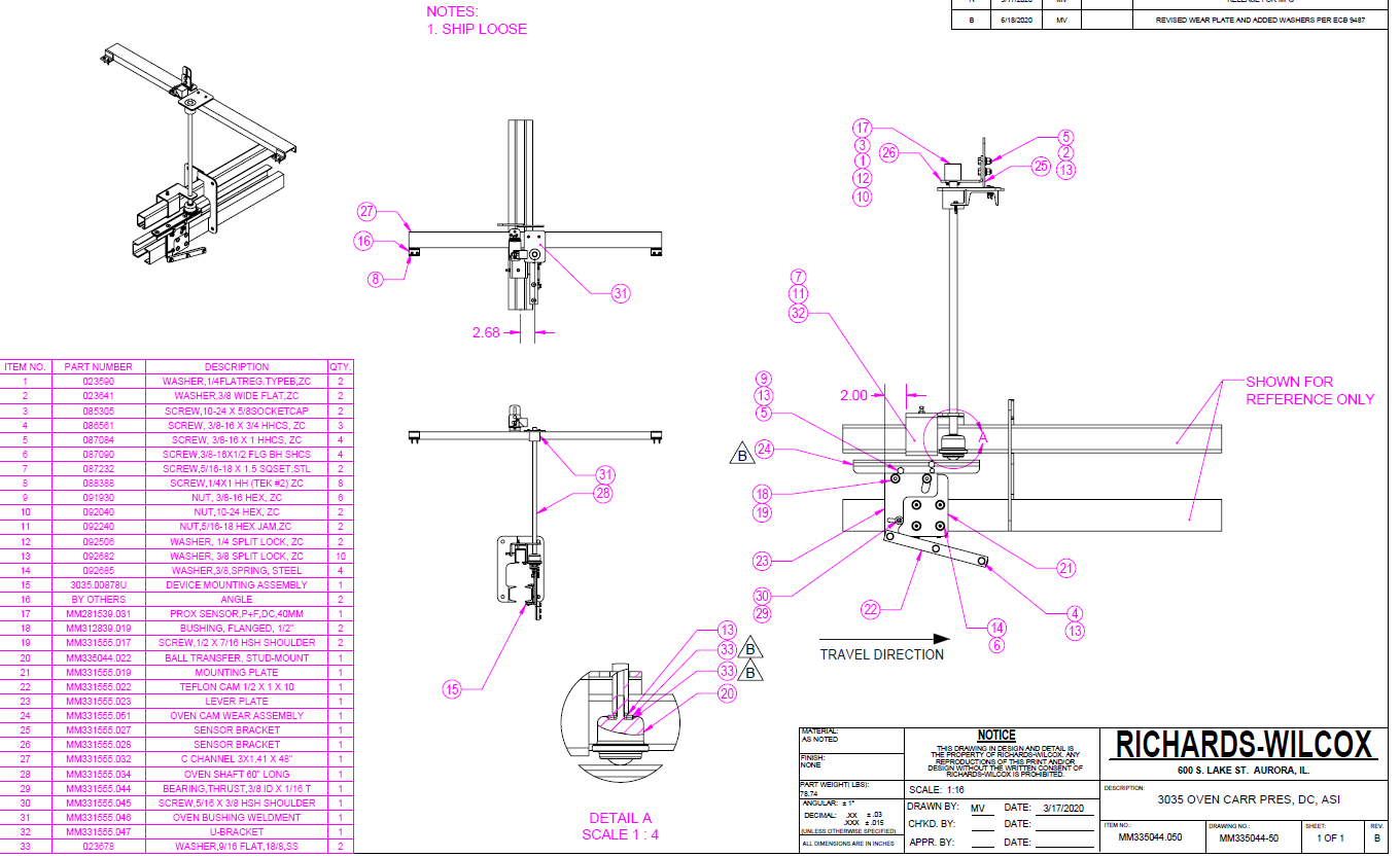 CARRIER PRESENT/CLEAR PROX SENSOR 3035 CP,DC,SC