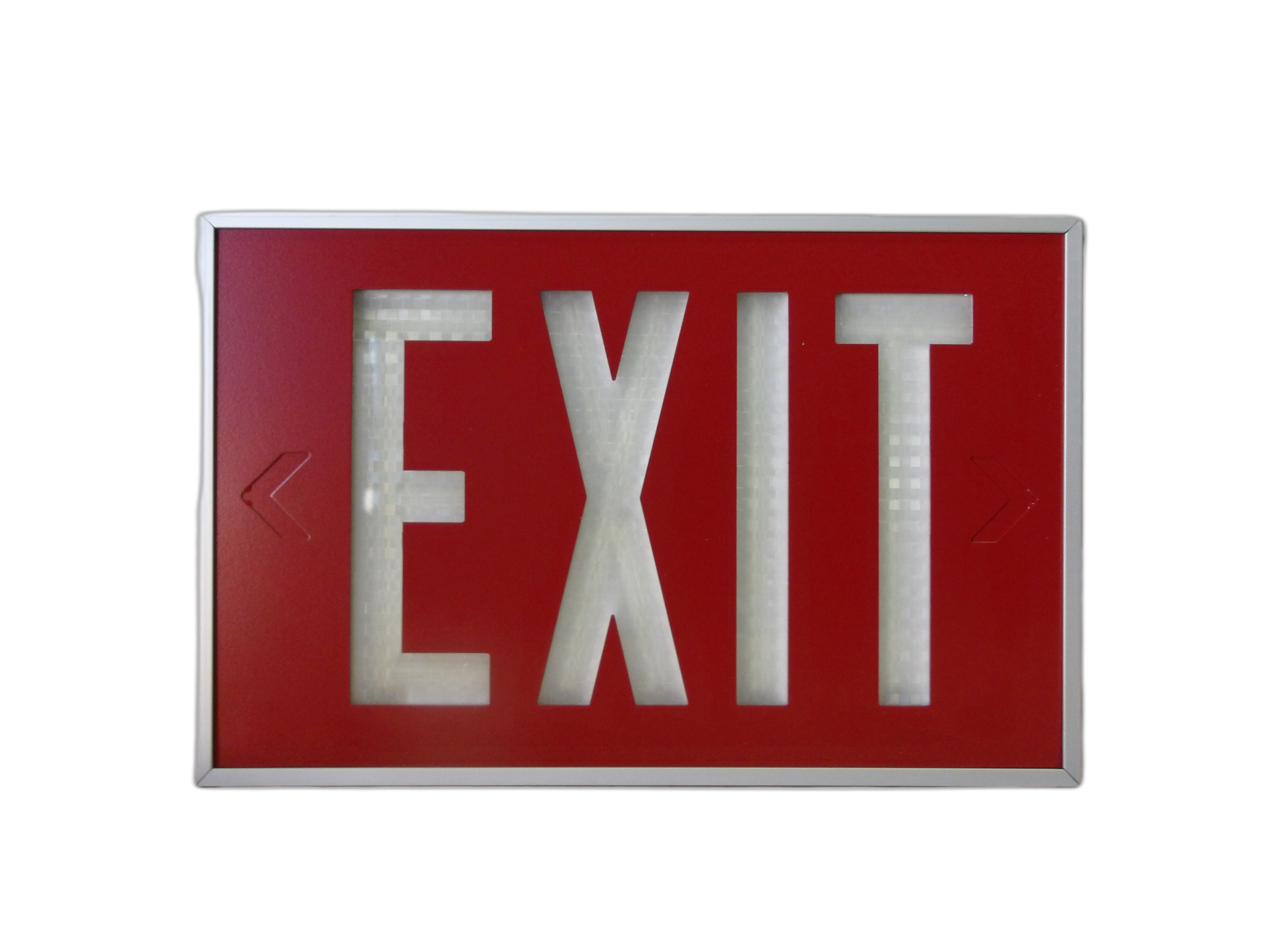 Self-Illuminating Exit Sign - Red